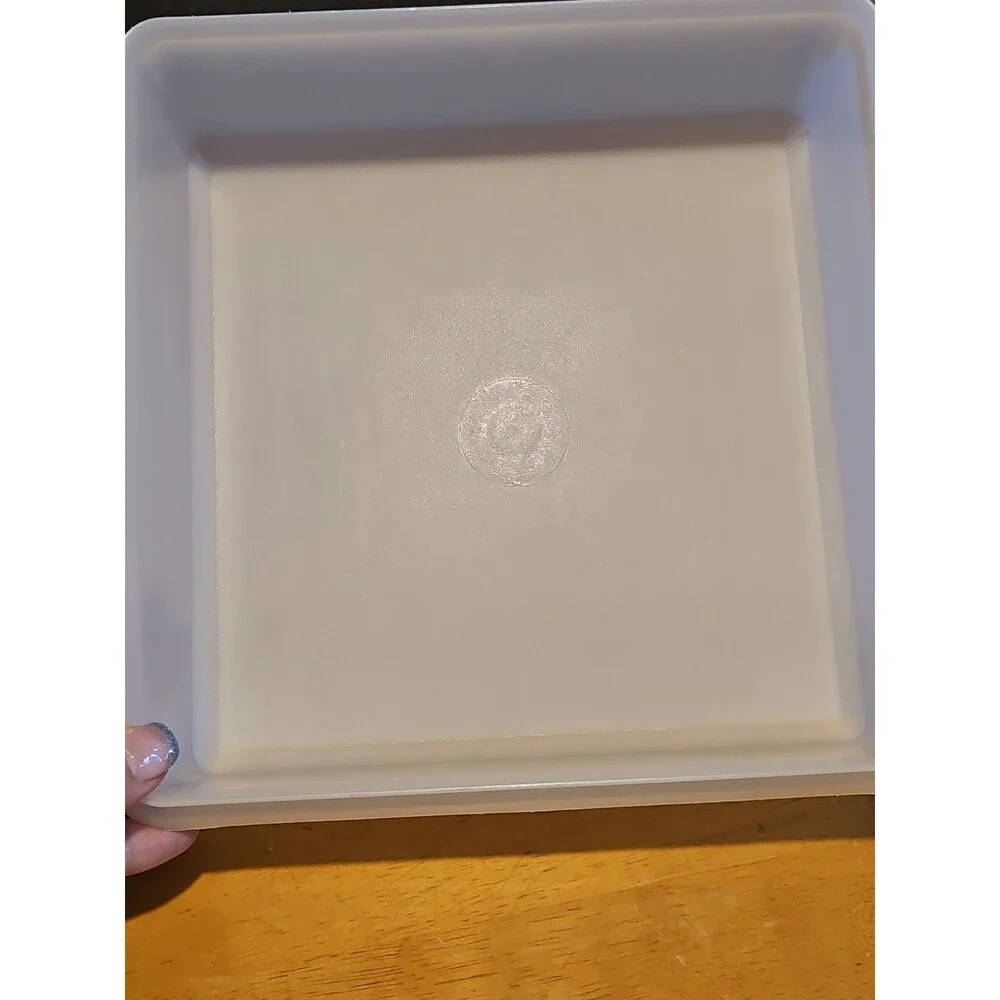 Vintage Tupperware Snack N Stor Square Container #514 9.5